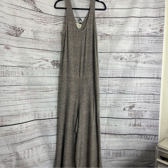 Saturday Sunday By Anthropologie jumpsuit Womens Large Cloud Fleece Romper - Picture 2 of 12